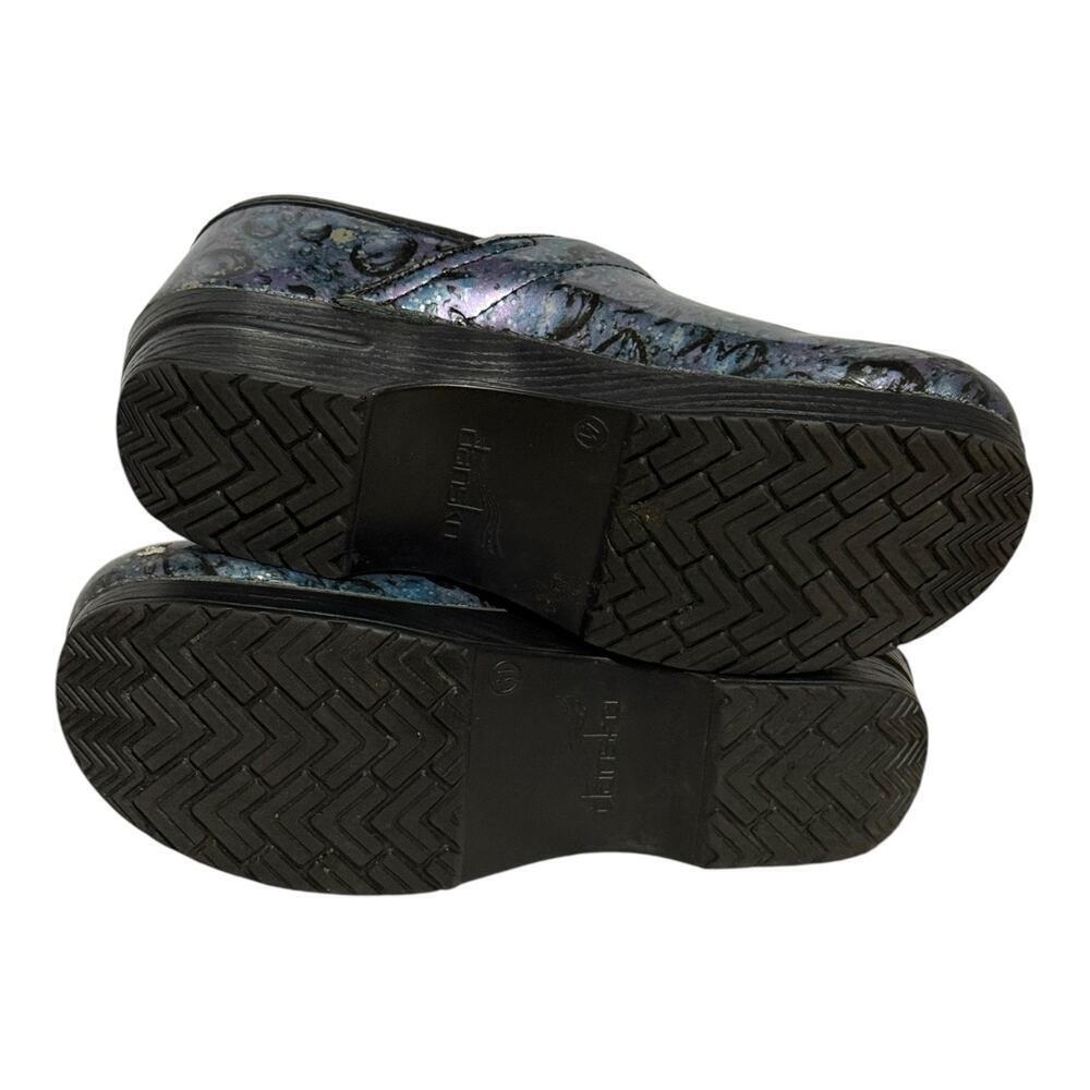 Dansko Professional Clogs Women's 10.5 Raindrop Galaxy Embossed Leather - Picture 8 of 8